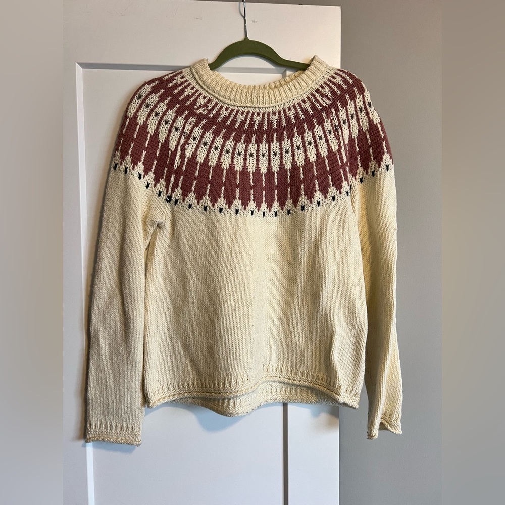 Madewell wool mix fair isle sweater